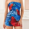 Women Summer Mini Dress Flower Printed